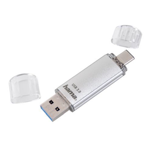 Hama C-Laeta 64GB Dual USB-A & USB-C Flash Drive - Aluminum OTG Hama C-Laeta 64GB Dual USB-A & USB-C Flash Drive - Aluminum OTG
